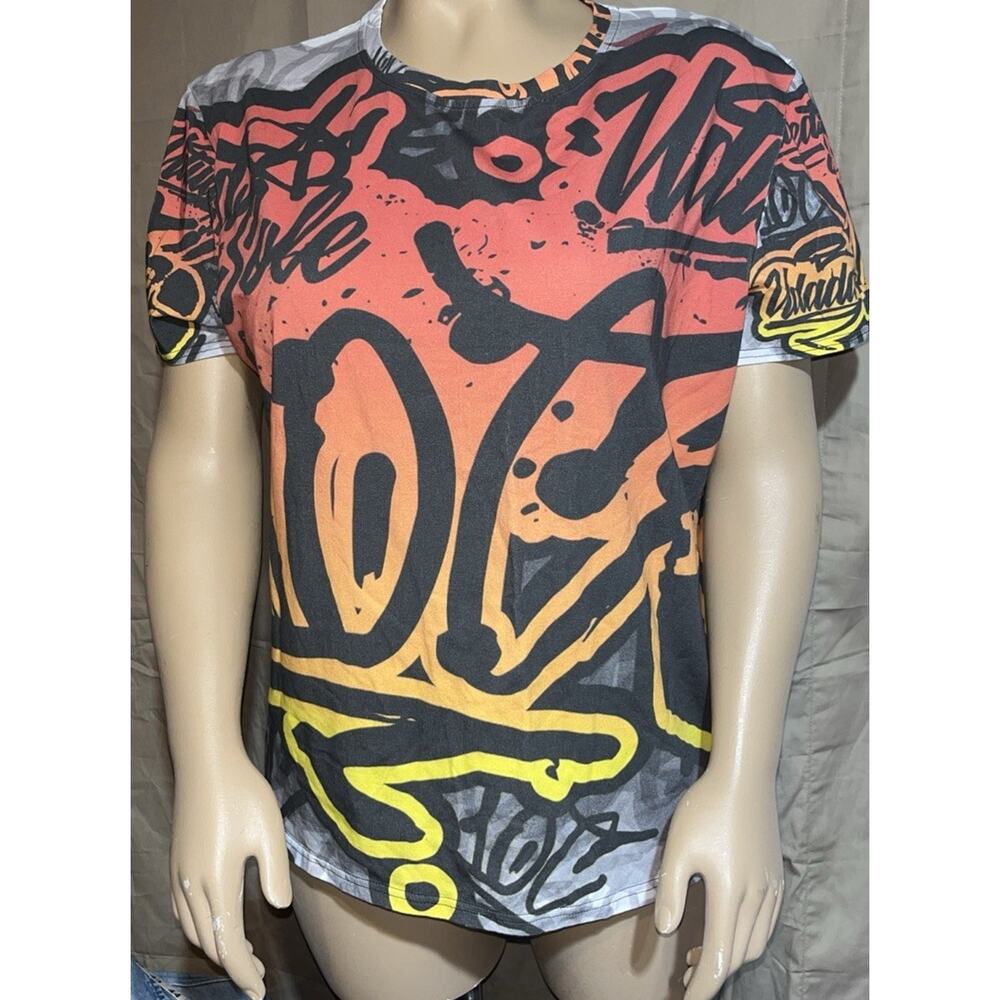 Contrado Graffiti T-Shirt Multi/Color Size 2XL See Picks Very Unique
